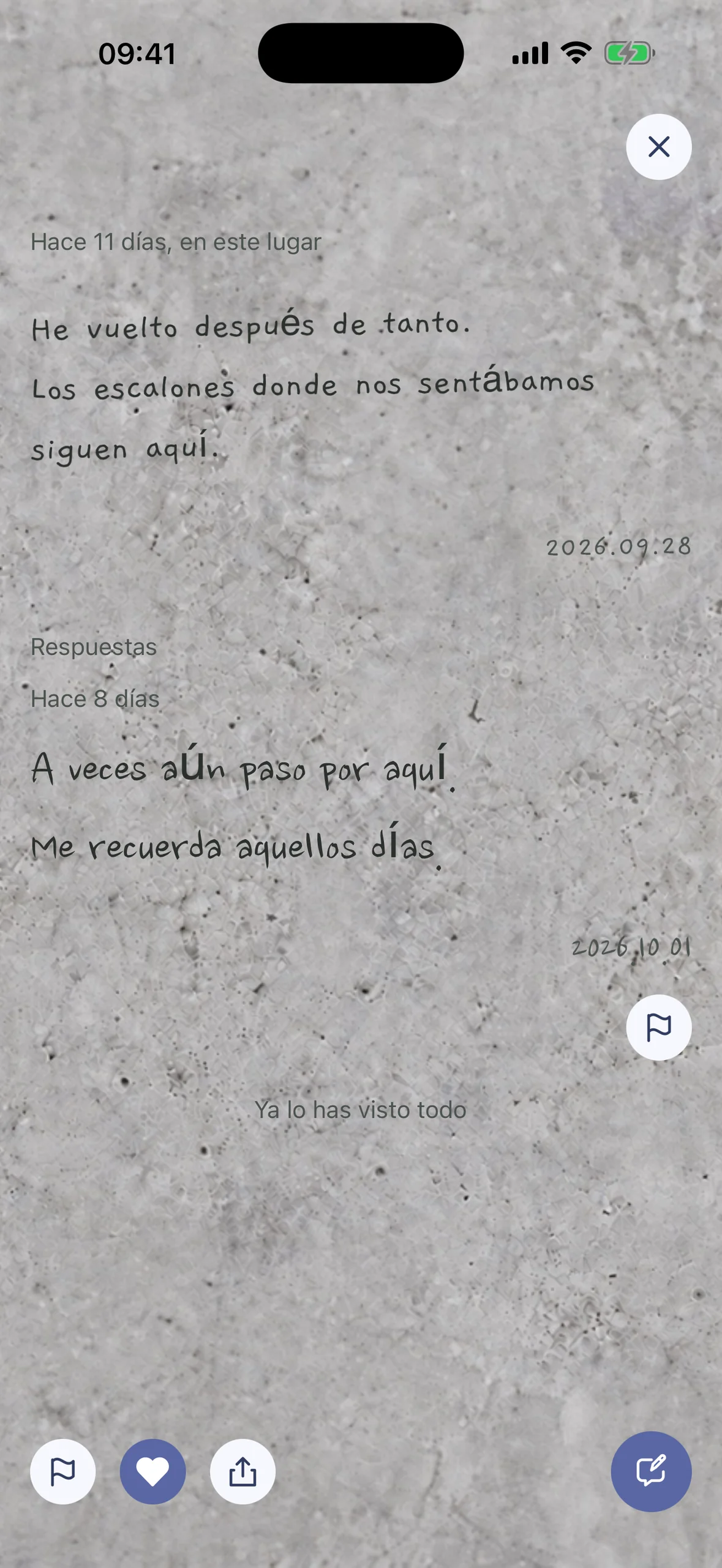 Lee notas y respuestas al visitar el lugar.