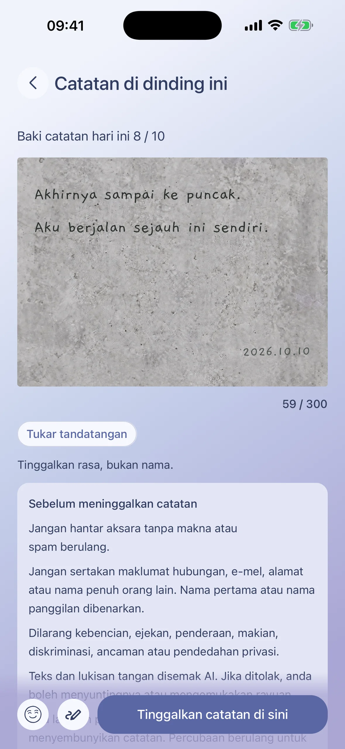 Untuk orang yang dirindui, atau diri anda nanti.